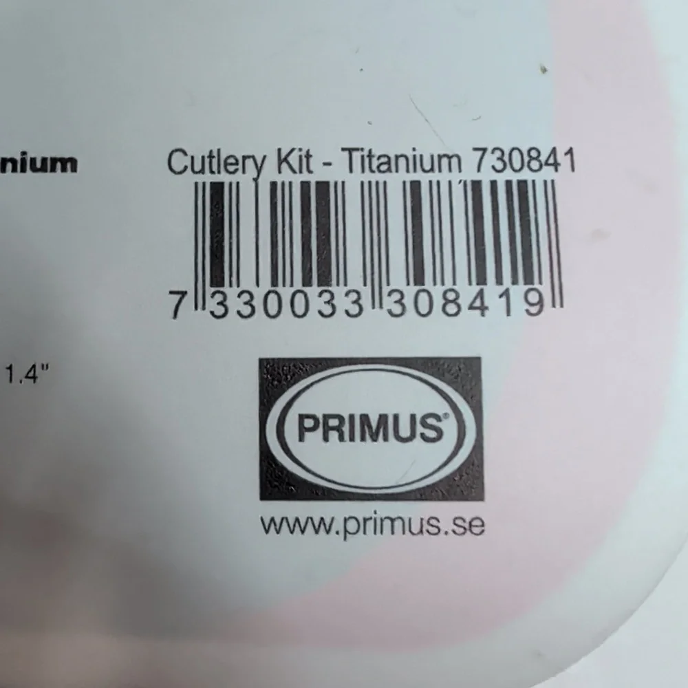 Primus Titanium Cutlery Kit NEW Ultralight Backpacking Camping  X3 1.5 oz - Picture 4 of 4